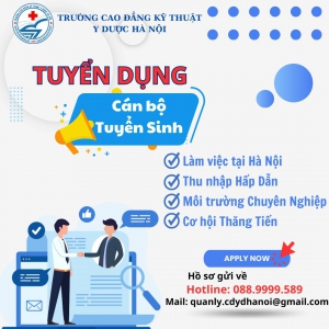 TRƯỜNG CAO ĐẲNG KỸ THUẬT Y DƯỢC TUYỂN DỤNG