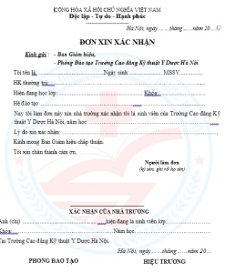 Một số mẫu đơn - văn bản thường dùng